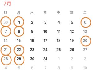 大宮巻き爪矯正院 7月